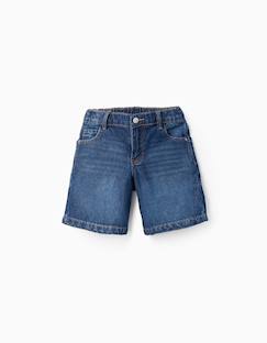 Short midi en jean de coton avec poches  - vertbaudet enfant