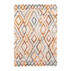 Linge de maison et décoration-Décoration-Tapis-Tapis shaggy ethnique coloré doux et volumineux djemaa