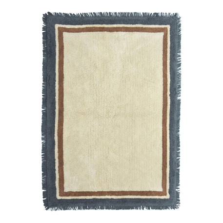 Tapis enfant en coton oscar Beige sable+Bleu naturel+Gris minéral 7 - vertbaudet enfant 