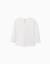 T-shirt à manches longues et imprimé en relief Blanc+Rose 2 - vertbaudet enfant 