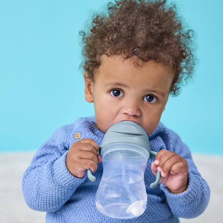 Tasse d'apprentissage 3 en 1 gobelet évolutif bébé Bleu+Rose 2 - vertbaudet enfant 