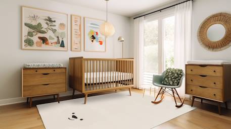 Tapis enfant super doux ourson Beige sable+Blanc pur 8 - vertbaudet enfant 