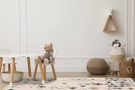 Tapis ethnique à franges inspiration bédouine mogador Palette colorée+Pastel 2 - vertbaudet enfant 