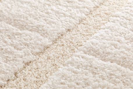 Tapis shaggy épais en polyester recyclé avec relief arcadia Beige sable 5 - vertbaudet enfant 