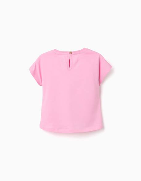 T-shirt en coton avec imprimé minnie Rose 2 - vertbaudet enfant 