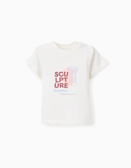 Bébé-T-shirt, sous-pull-T-shirt en coton avec imprimé sculpture