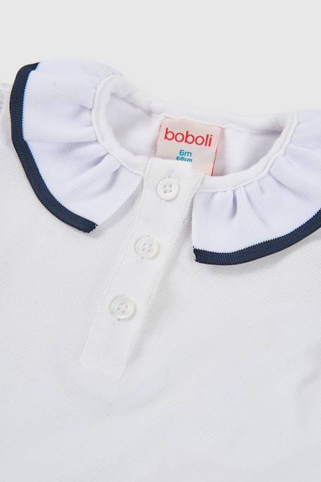 Robe bébé  à rayures Blanc 4 - vertbaudet enfant 
