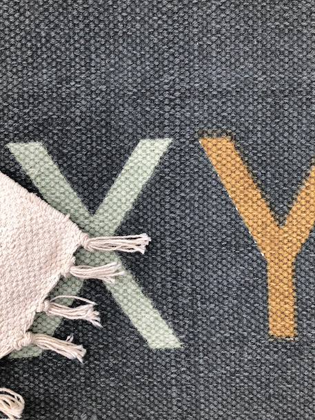 Tapis enfant en coton alphabet Gris minéral 3 - vertbaudet enfant 