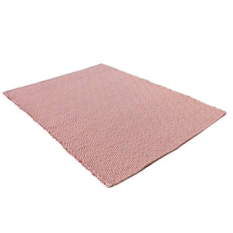 Tapis en fibres recyclées tissé à la main pessoa Bleu naturel+Gris minéral+Rose poudrée 16 - vertbaudet enfant 