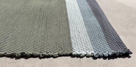 Tapis en coton recyclé tissé à la main fado Beige sable+Vert naturel 10 - vertbaudet enfant 