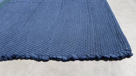 Tapis en fibres recyclées tissé à la main leonor Beige sable+Bleu naturel+Rose poudrée+Vert naturel 11 - vertbaudet enfant 