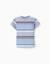 T-shirt rayé en coton Bleu clair 1 - vertbaudet enfant 