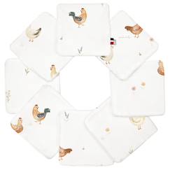 Puériculture-Lingettes bébé lavables 8 pièces gallina