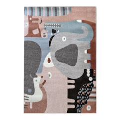 Linge de maison et décoration-Décoration-Tapis-Tapis enfant puzzle animaux