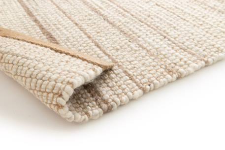Tapis fait main en laine de nouvelle zelande et jute marius Beige sable 3 - vertbaudet enfant 