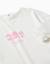T-shirt à manches longues et imprimé en relief Blanc+Rose 3 - vertbaudet enfant 