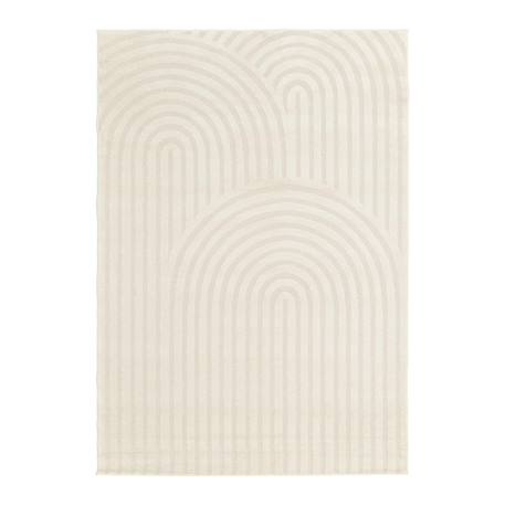 Tapis doux et confortable et graphique arcade Beige sable 1 - vertbaudet enfant 