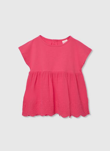 T-shirt fille coton Rose 1 - vertbaudet enfant 
