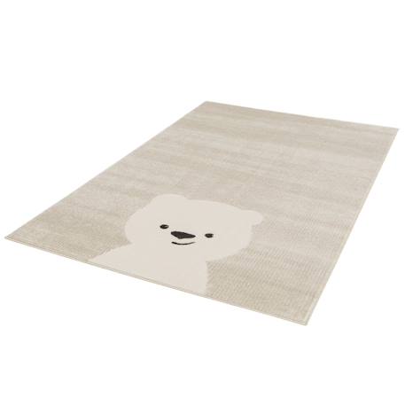 Tapis enfant super doux ourson Beige sable+Blanc pur 5 - vertbaudet enfant 