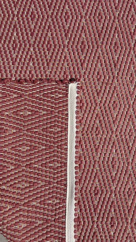 Tapis en fibres recyclées tissé à la main pessoa Bleu naturel+Gris minéral+Rose poudrée 15 - vertbaudet enfant 