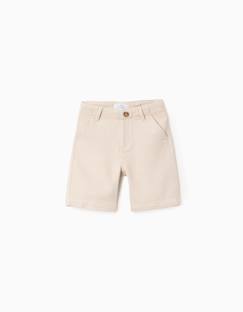 Short chino midi en coton dobby  - vertbaudet enfant