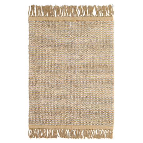 Tapis naturel en jute et laine bubbles Gris minéral 1 - vertbaudet enfant 