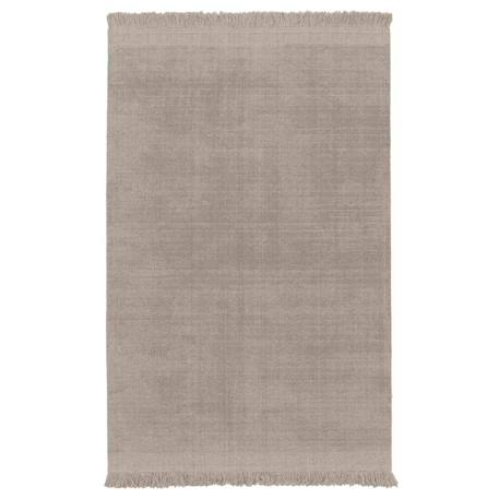 Tapis design doux en laine et coton fait main classic Gris minéral+Vert naturel 1 - vertbaudet enfant 