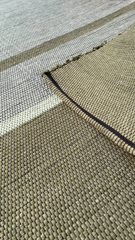 Tapis en fibres recyclées tissé à la main leonor Beige sable+Bleu naturel+Rose poudrée+Vert naturel 24 - vertbaudet enfant 