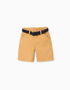 Short midi en sergé avec ceinture  - vertbaudet enfant