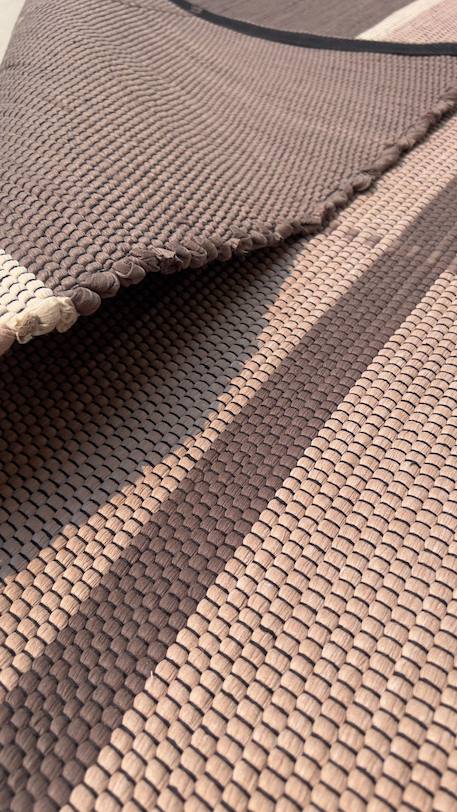 Tapis en fibres recyclées tissé à la main leonor Beige sable+Bleu naturel+Rose poudrée+Vert naturel 3 - vertbaudet enfant 