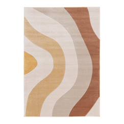 Linge de maison et décoration-Décoration-Tapis-Tapis doux et résistant aux teintes chaleureuses fauve