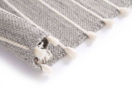 Tapis naturel 100% laine shiraz Gris minéral 2 - vertbaudet enfant 