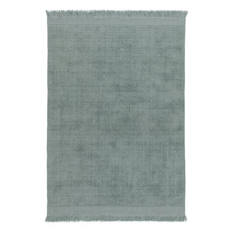 Tapis design doux en laine et coton fait main classic Gris minéral+Vert naturel 7 - vertbaudet enfant 