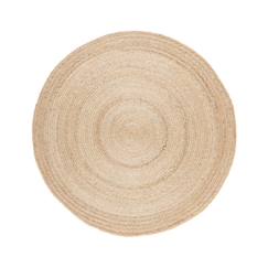 Linge de maison et décoration-Décoration-Tapis rond en jute natura