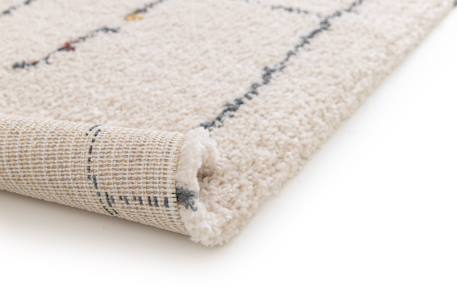 Tapis à poils longs design doux et volumineux teleia Beige sable 3 - vertbaudet enfant 