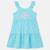 Robe  fille  à bretelles volantées Blanc+Bleu+Rosatre 6 - vertbaudet enfant 
