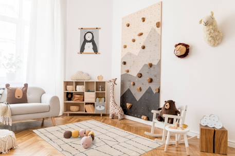 Tapis à poils longs design doux et volumineux teleia Beige sable 2 - vertbaudet enfant 