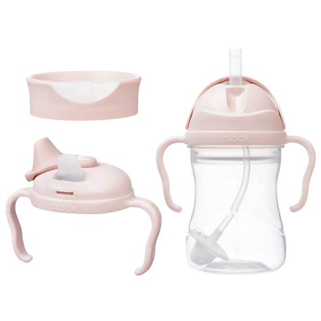 Tasse d'apprentissage 3 en 1 gobelet évolutif bébé Bleu+Rose 7 - vertbaudet enfant 