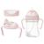 Tasse d'apprentissage 3 en 1 gobelet évolutif bébé Bleu+Rose 7 - vertbaudet enfant 
