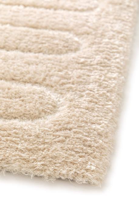 Tapis à relief en polyester recyclé eolya Beige sable+Blanc pur 4 - vertbaudet enfant 