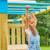 Barre pont de singe pour aire de jeux skywood bois fsc® Marron - bleu - vert 3 - vertbaudet enfant 