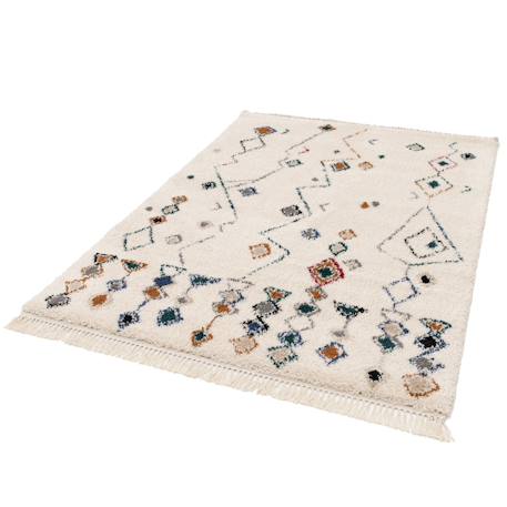 Tapis ethnique à franges inspiration bédouine mogador Palette colorée+Pastel 5 - vertbaudet enfant 