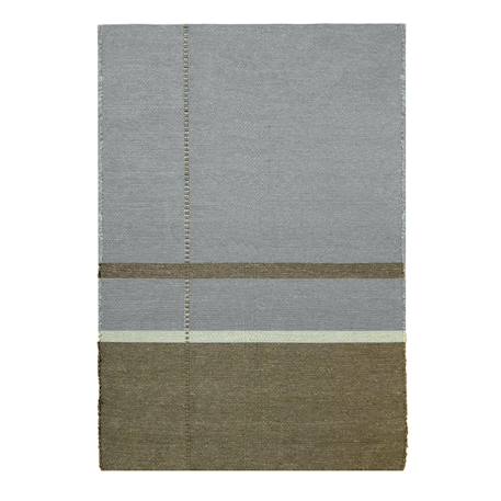 Tapis en fibres recyclées tissé à la main leonor Beige sable+Bleu naturel+Rose poudrée+Vert naturel 19 - vertbaudet enfant 