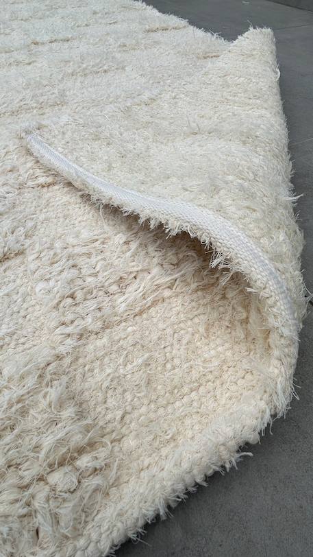 Tapis en coton recyclé tissé à la main suave Beige sable 4 - vertbaudet enfant 