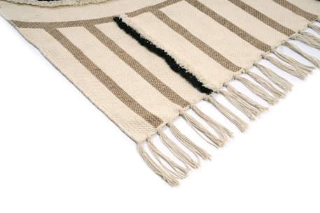 Tapis tufté en coton lavable à la machine alban Brun naturel 6 - vertbaudet enfant 