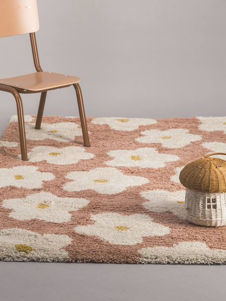 Tapis enfant épais et confortable fleurs Jaune naturel+Rose poudrée+Vert naturel 10 - vertbaudet enfant 
