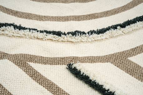 Tapis tufté en coton lavable à la machine alban Brun naturel 2 - vertbaudet enfant 