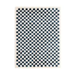 Linge de maison et décoration-Décoration-Tapis-Tapis damier poils longs doux et volumineux checkers