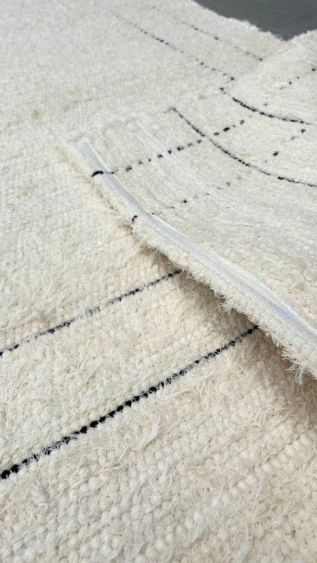Tapis en coton recyclé tissé à la main vasco Beige sable 6 - vertbaudet enfant 