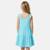 Robe  fille  à bretelles volantées Blanc+Bleu+Rosatre 5 - vertbaudet enfant 